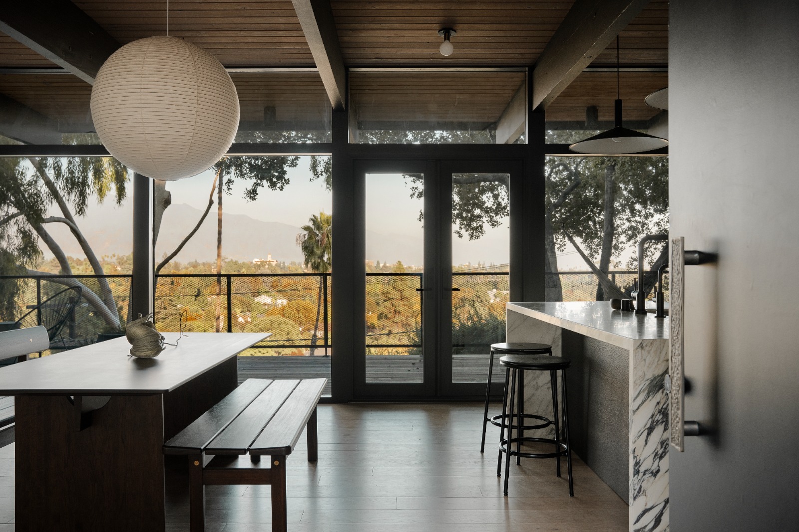 Quiet vessel in warm natural light